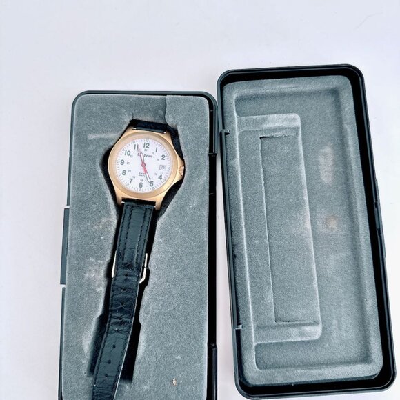 LL BEAN WATCH SWISS DATE SET OF TWO INCLUDES BOX MB MICROTEC 300FT WATER RESIST - Picture 11 of 12